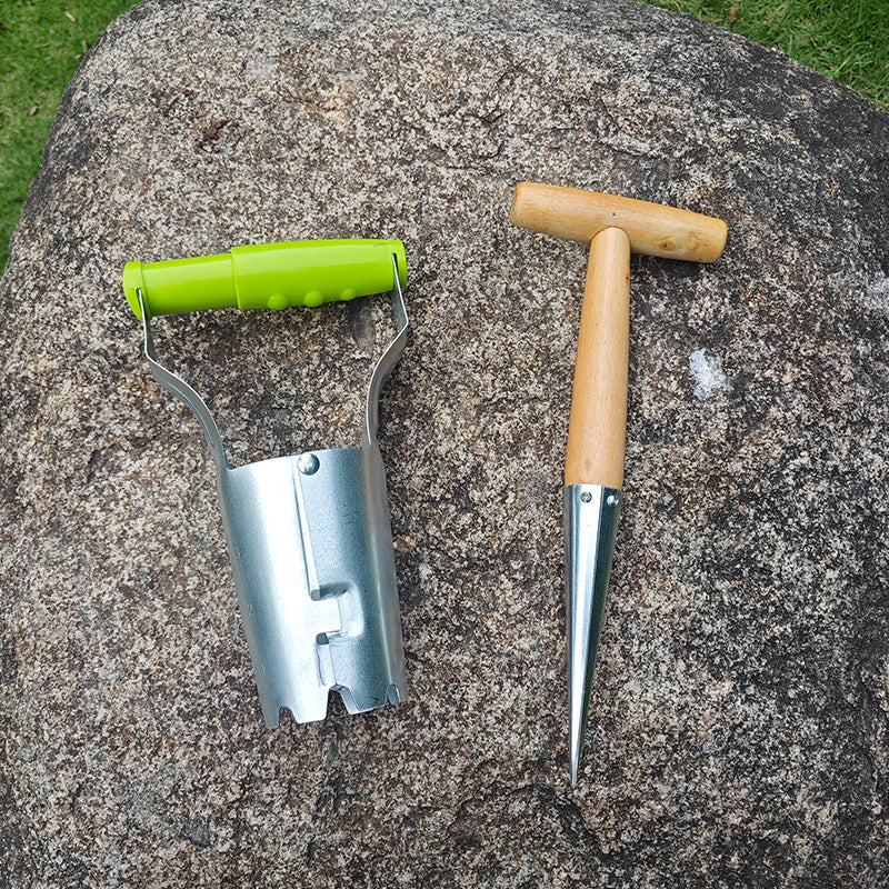 Garden Transplanting Tool, Handheld Soil Digger for Planting and Weeding