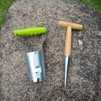 Garden Transplanting Tool, Handheld Soil Digger for Planting and Weeding