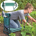 Garden Kneeler and Seat, Foldable Gardening Stool with Tool Bag