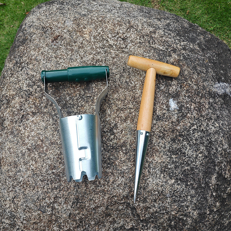 Garden Transplanting Tool, Handheld Soil Digger for Planting and Weeding