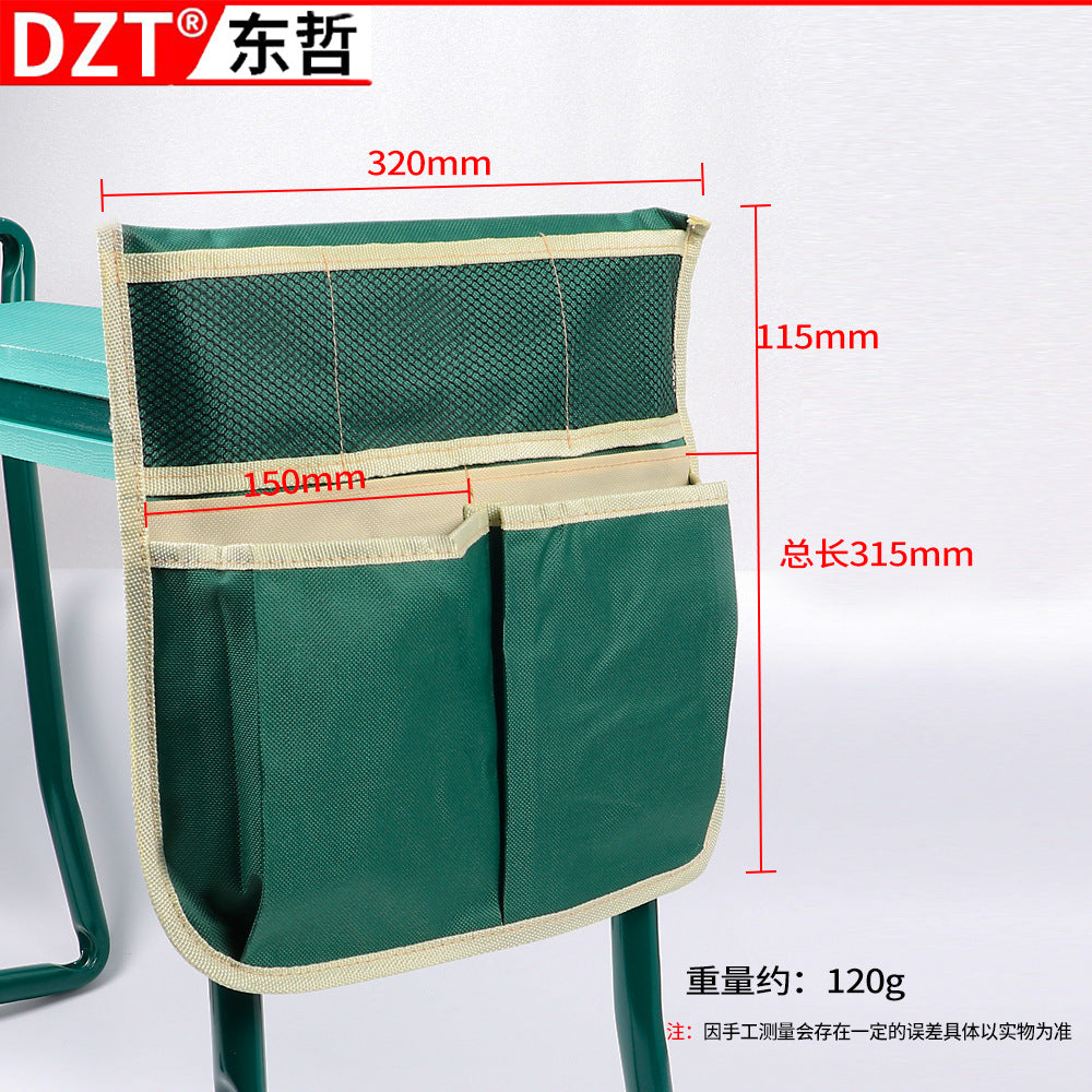 Garden Kneeler and Seat, Foldable Gardening Stool with Tool Bag
