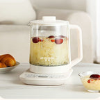 Electric Health Pot Glass Tea Maker with Infuser – Multi-Function Herbal Kettle for Home & Office