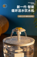 Automatic Cat Water Fountain, Circulating Pet Water Dispenser with Filter