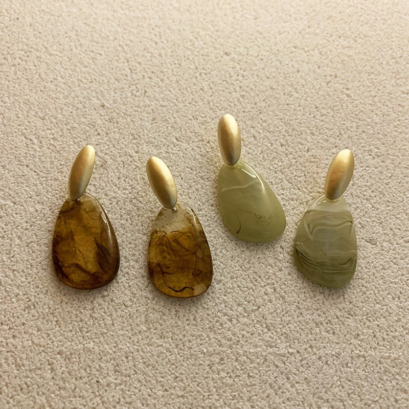 Minimalist Acrylic Drop Earrings for Women, Lightweight Fashion Jewelry