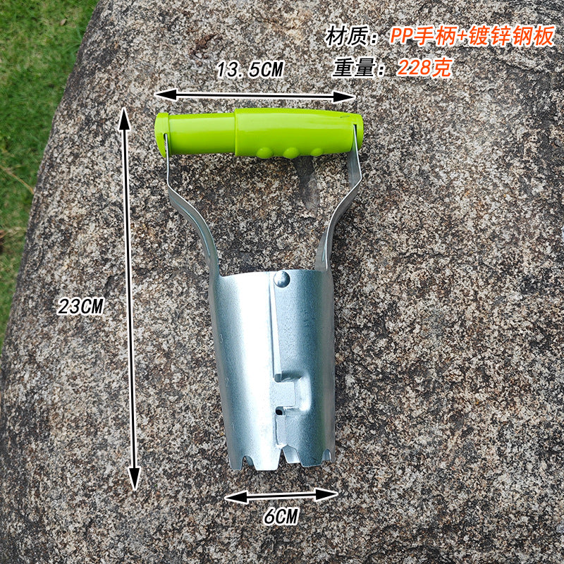 Garden Transplanting Tool, Handheld Soil Digger for Planting and Weeding