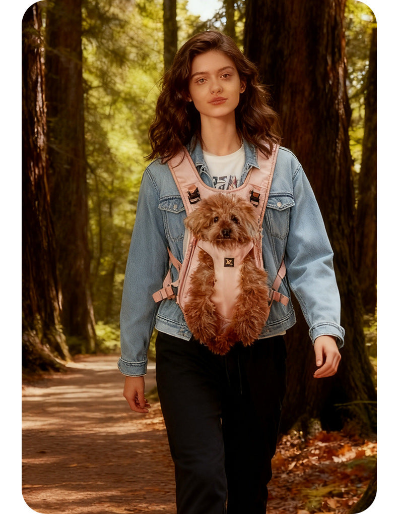 Breathable Pet Carrier Backpack Front Pack for Small Dogs and Cats Outdoor Travel Bag