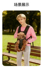 Breathable Pet Carrier Backpack Front Pack for Small Dogs and Cats Outdoor Travel Bag