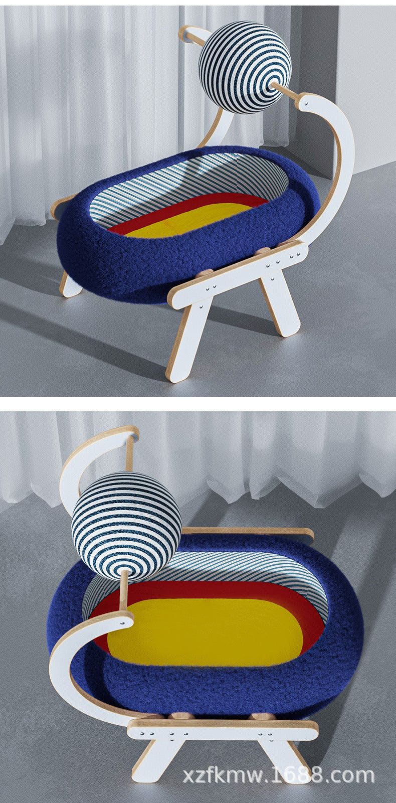 Cat Scratcher Bed Corrugated Cardboard Cat Scratch Pad Cat Nest for Indoor Cats